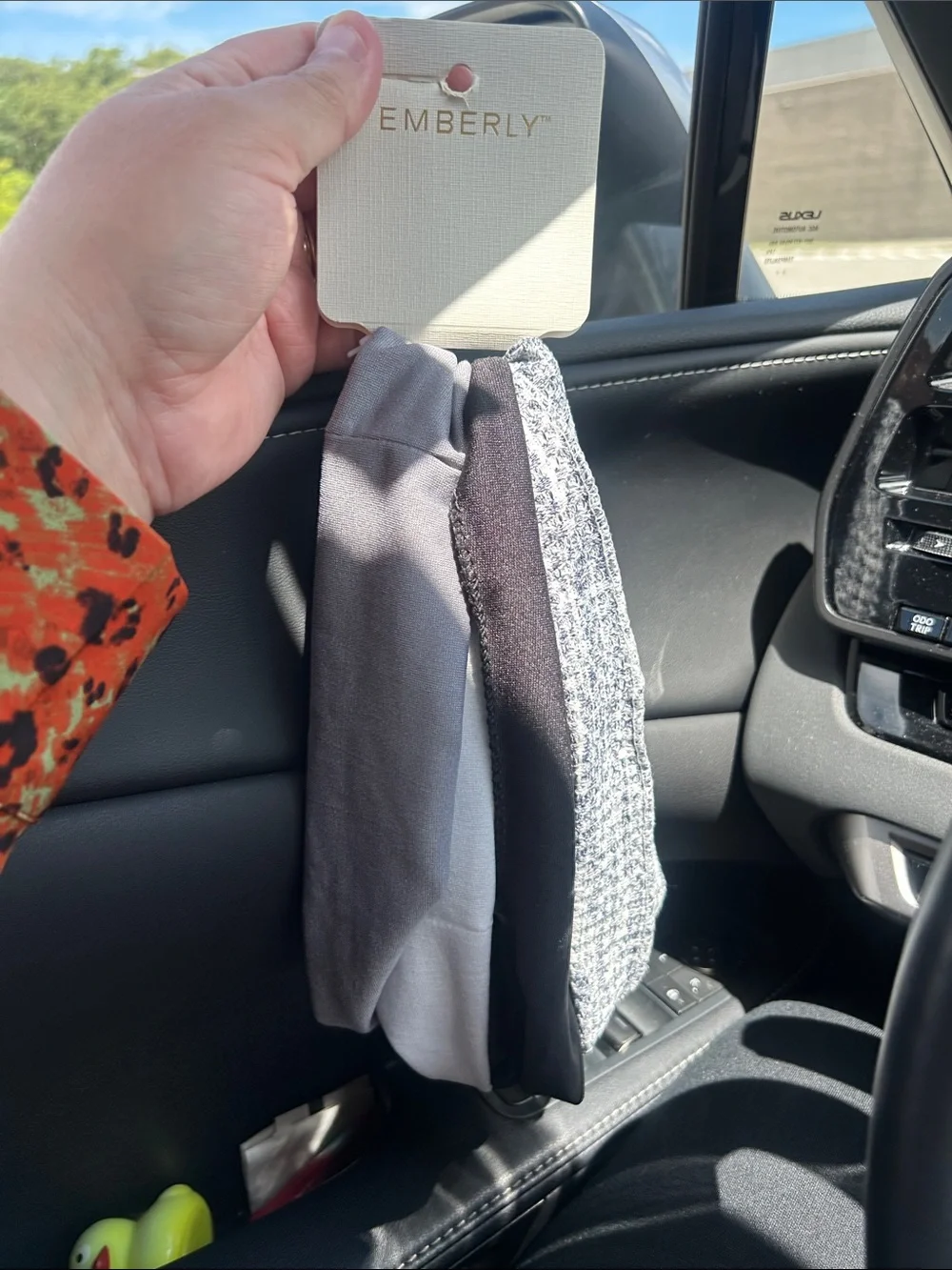 Emberly 4 pack  Neutral Headbands - Gray, Black, Tweed